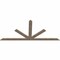 Ekena Millwork Saratoga Smooth Timber Gable Bracket, Douglas Fir, 108"W x 49"H x 1 1/2"D x 5 1/2"F, 11/12 Pitch GBW108X49X0206SAR00SDF - alternate 5